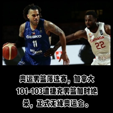 加拿大男篮无缘奥运会