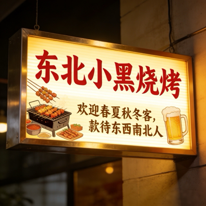 邯郸，东北小黑烧烤1群 群聊头像