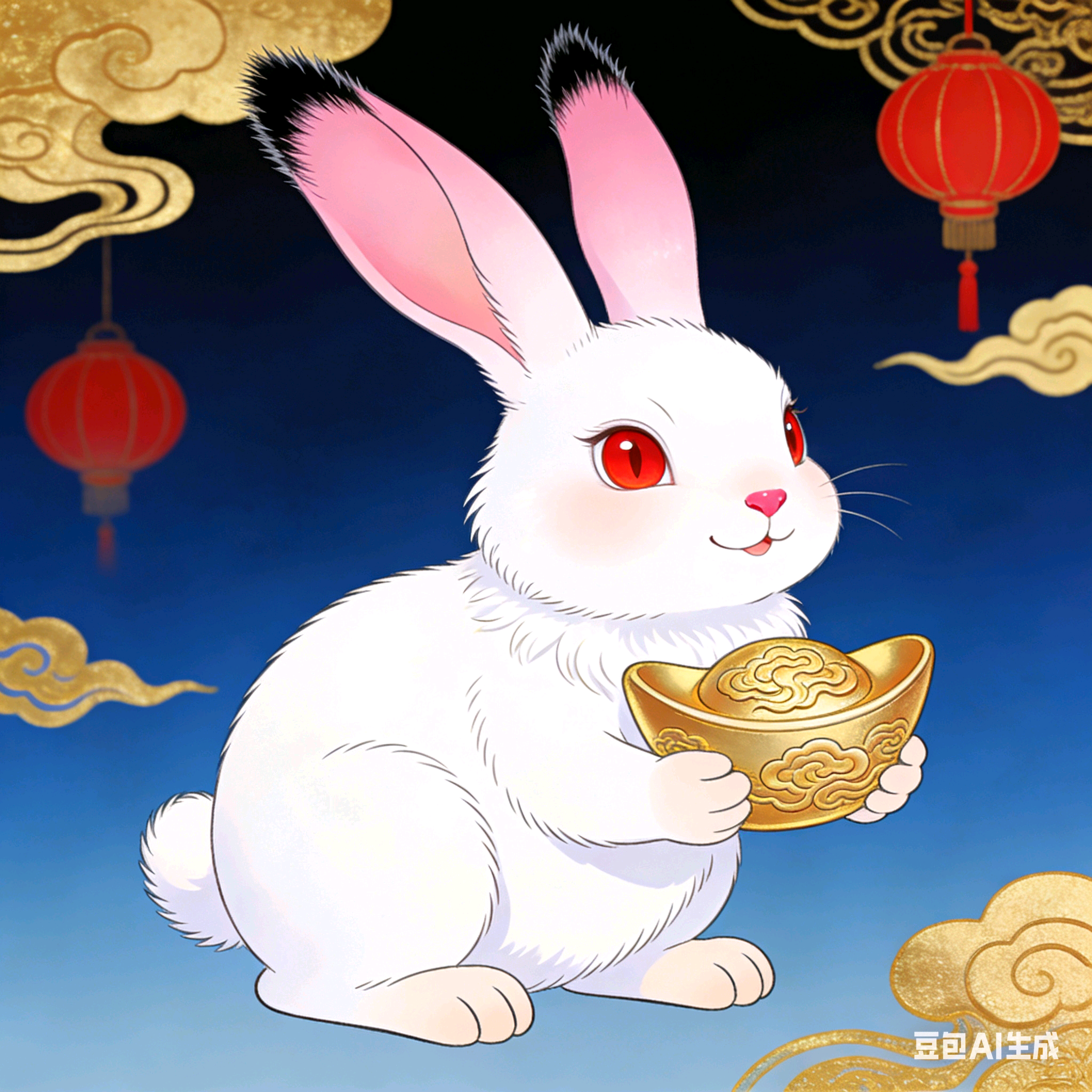 吉祥兔 群聊头像