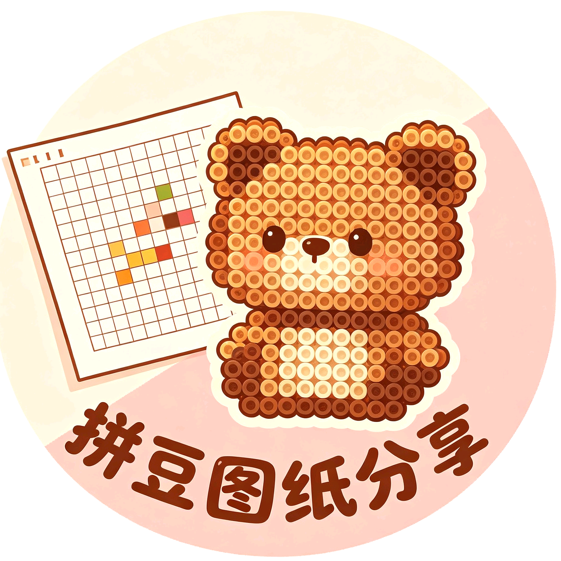 拼豆图纸分享！！ 群聊头像