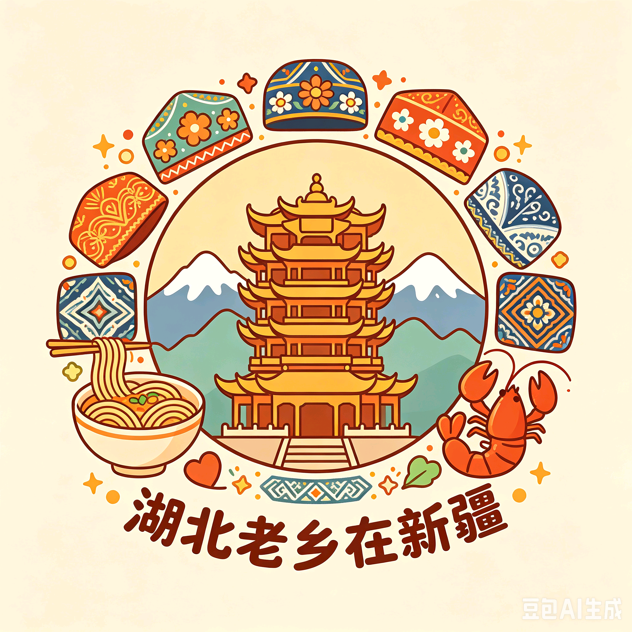 湖北老乡在新疆② 群聊头像