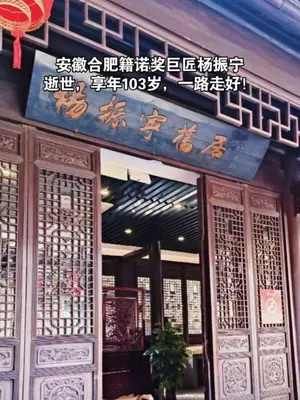 杨振宁先生千古,希望早日看到他传奇人生的电影!#杨振宁 #物理 #科学 #电影 #科学家